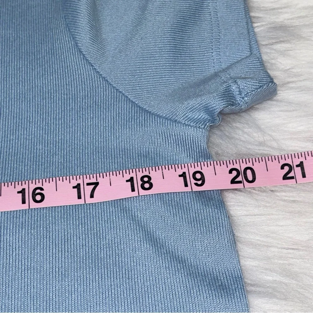 ALDI Pajama Set ~ Women’s Large ~ Serra Brand ~ Shorts & T-Shirt‎ ~ Blue White